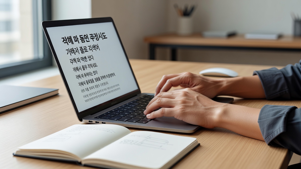 웹 타이포그래피 계층을 위한 한글 4단계 설정법