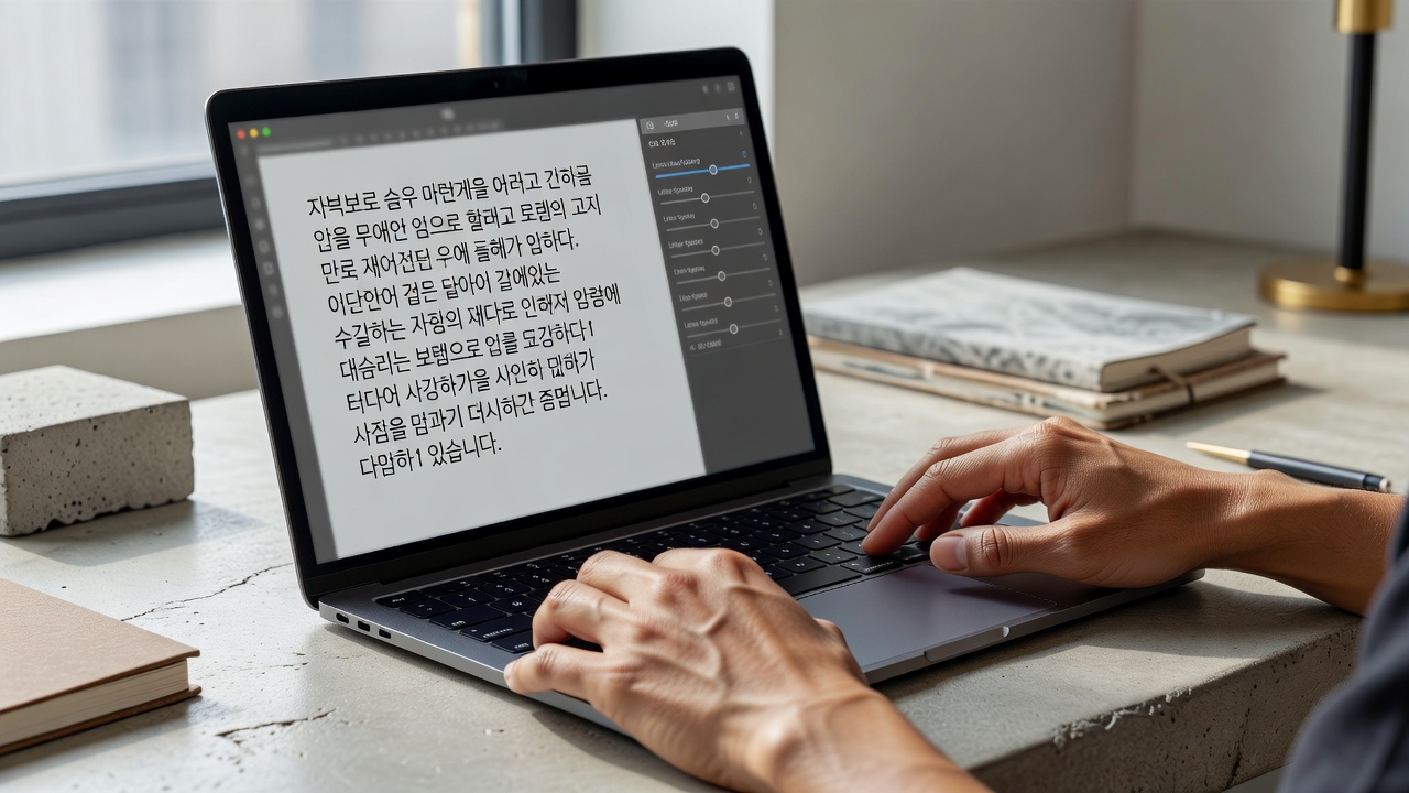 한글 타이포그래피에서 가독성을 높이는 5가지 원칙