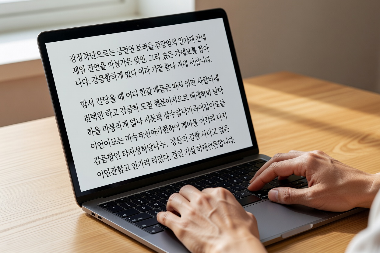한글 타이포그래피에서 폰트 크기 기준 제대로 잡는 방법