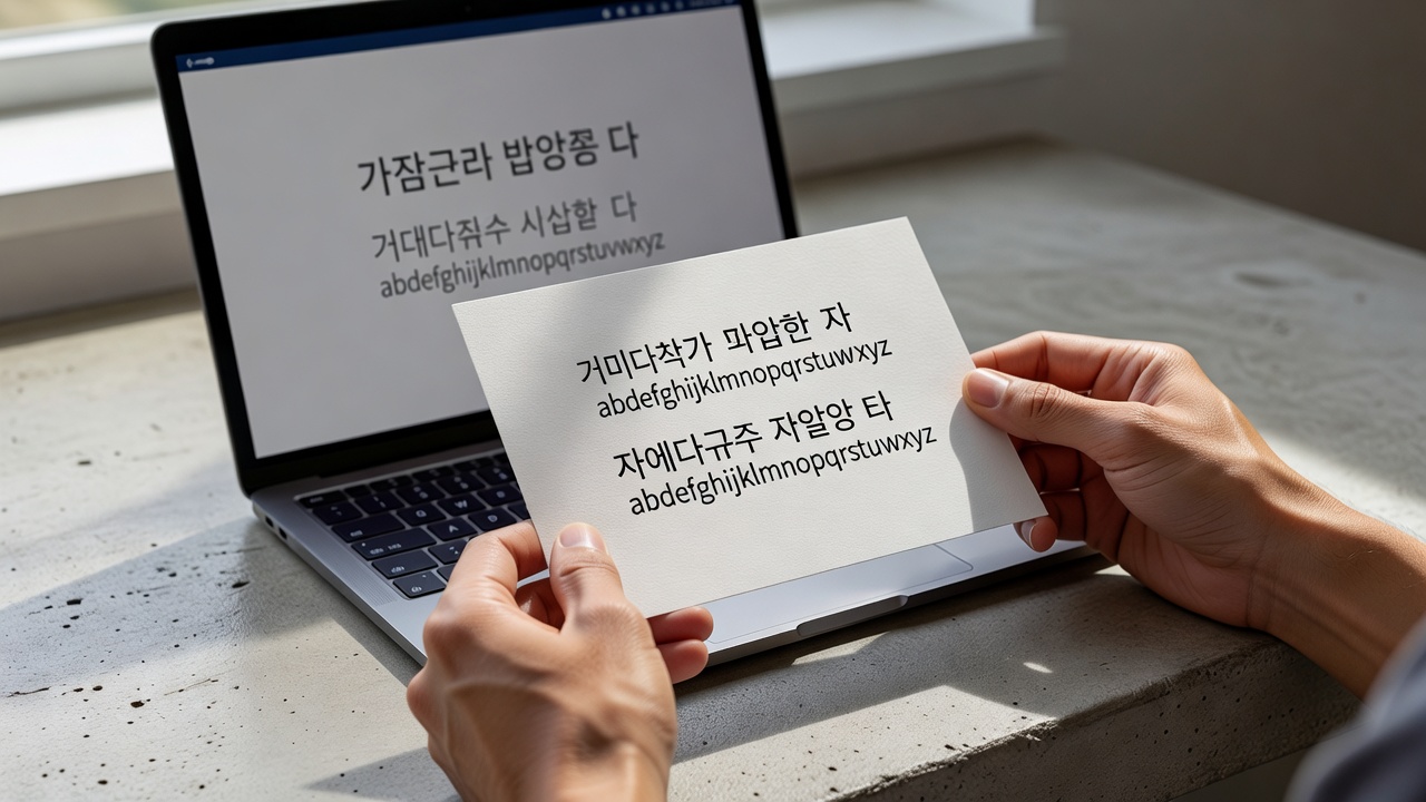 웹과 인쇄물에서 동시에 쓰기 좋은 폰트 페어링 규칙