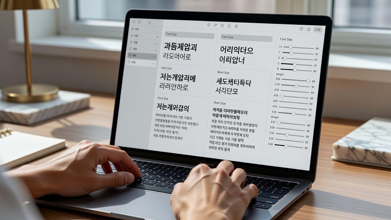 웹 타이포그래피 - 웹에서 한글 타이포그래피 계층을 만드는 4단계 설정법